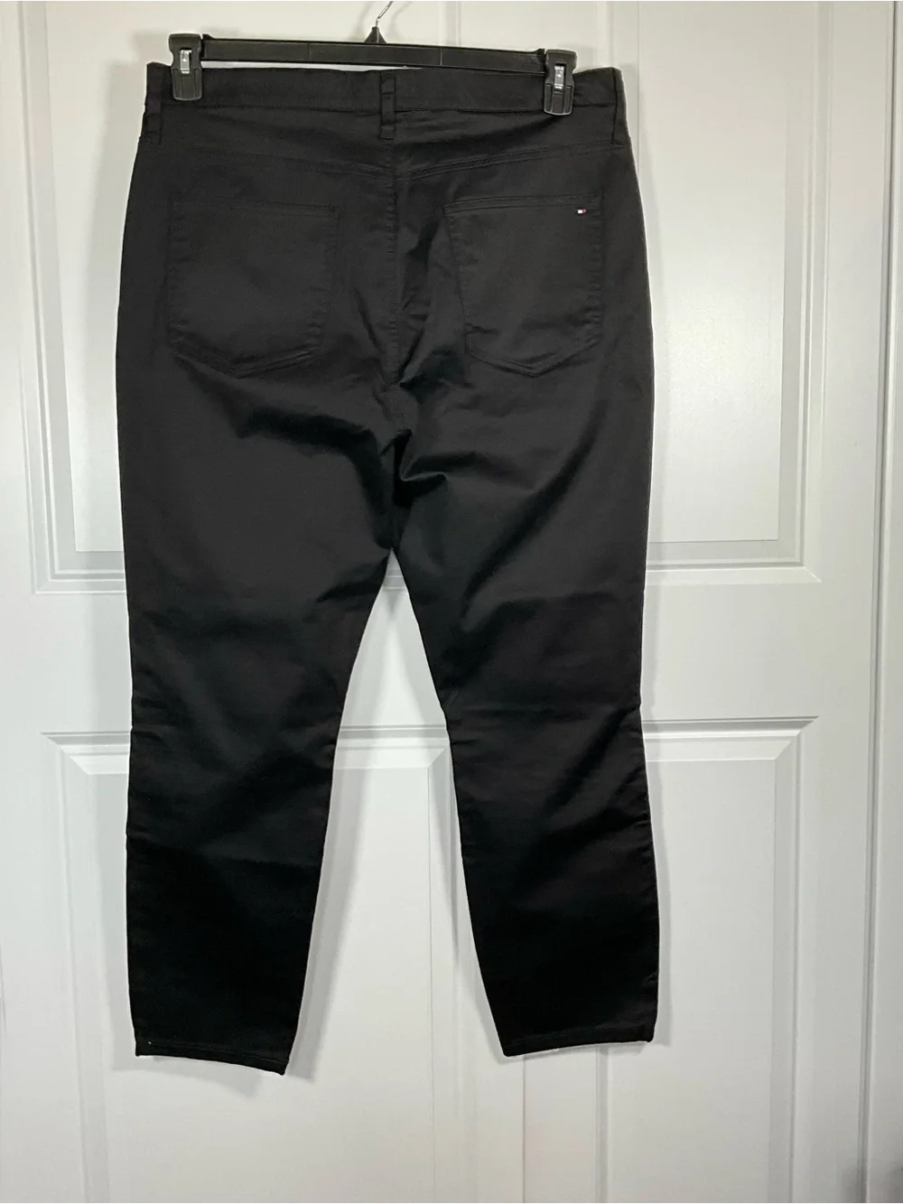 Tommy Hilfiger Skinny Pants Size 18 Black Stretch with Signature Trim
